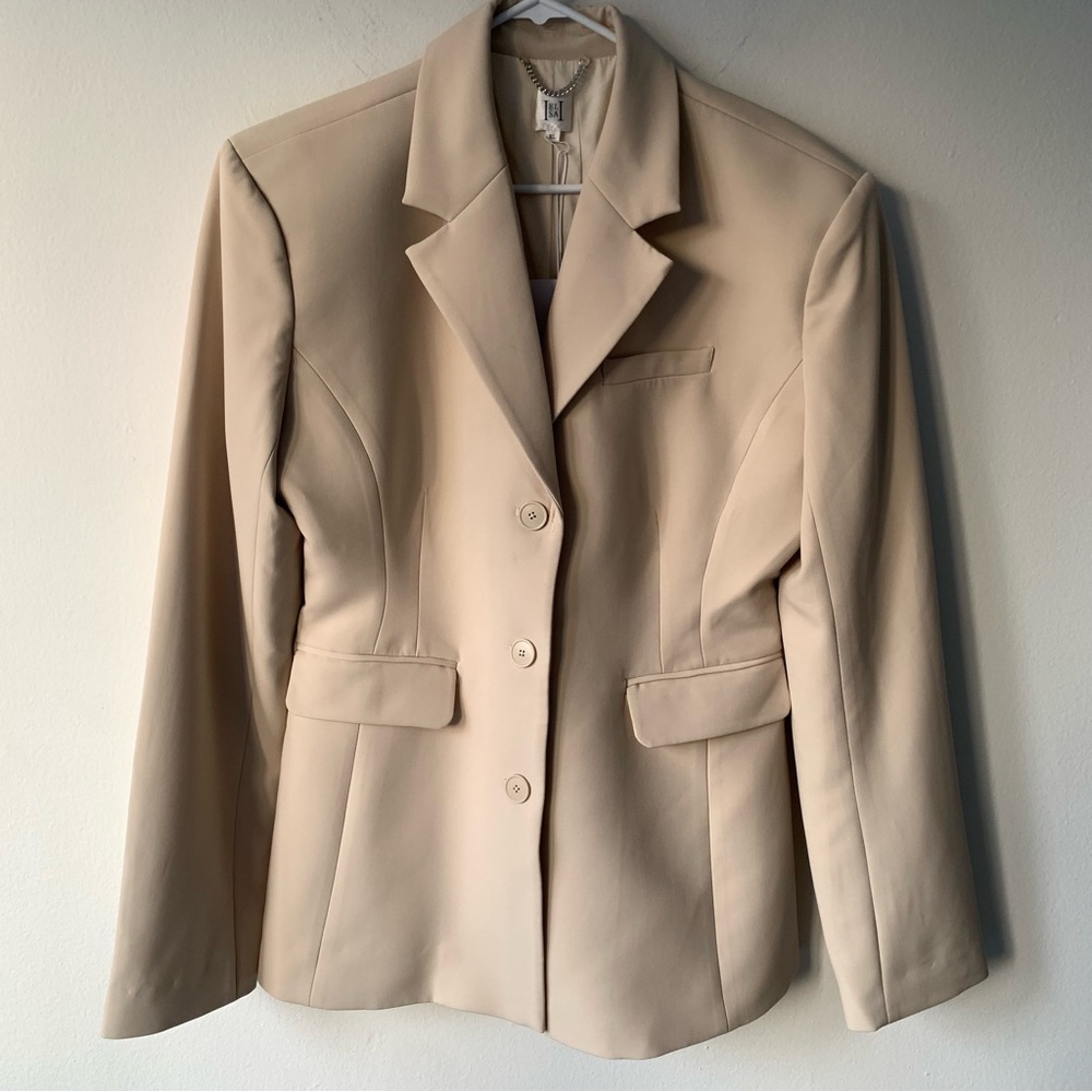 NWT Helsa Recycled Twill S Curve Jacket Blazer Fi… - image 11